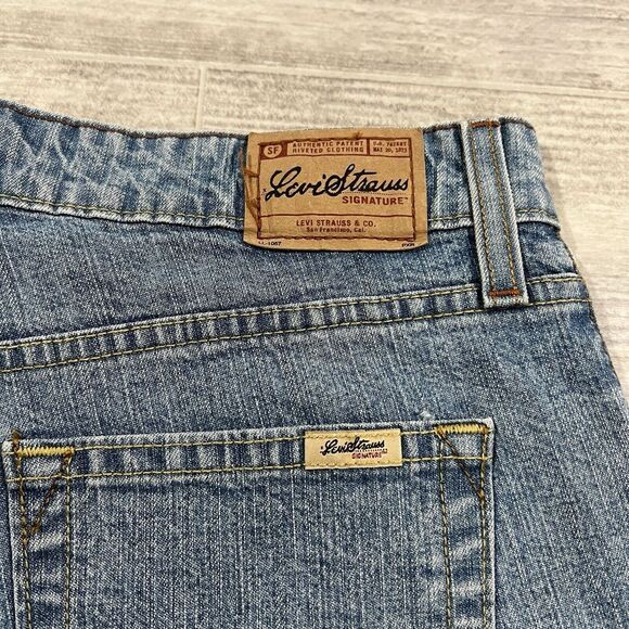 VTG Y2K LEVIS Stretch Blue Jeans‎ Capri Women's Misses 10 (32X22) Mid Rise - Picture 11 of 11